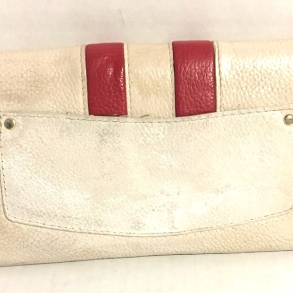 Marc by Marc Jacobs Cream and Red leather Women's wallet/ clutch - Picture 2 of 6